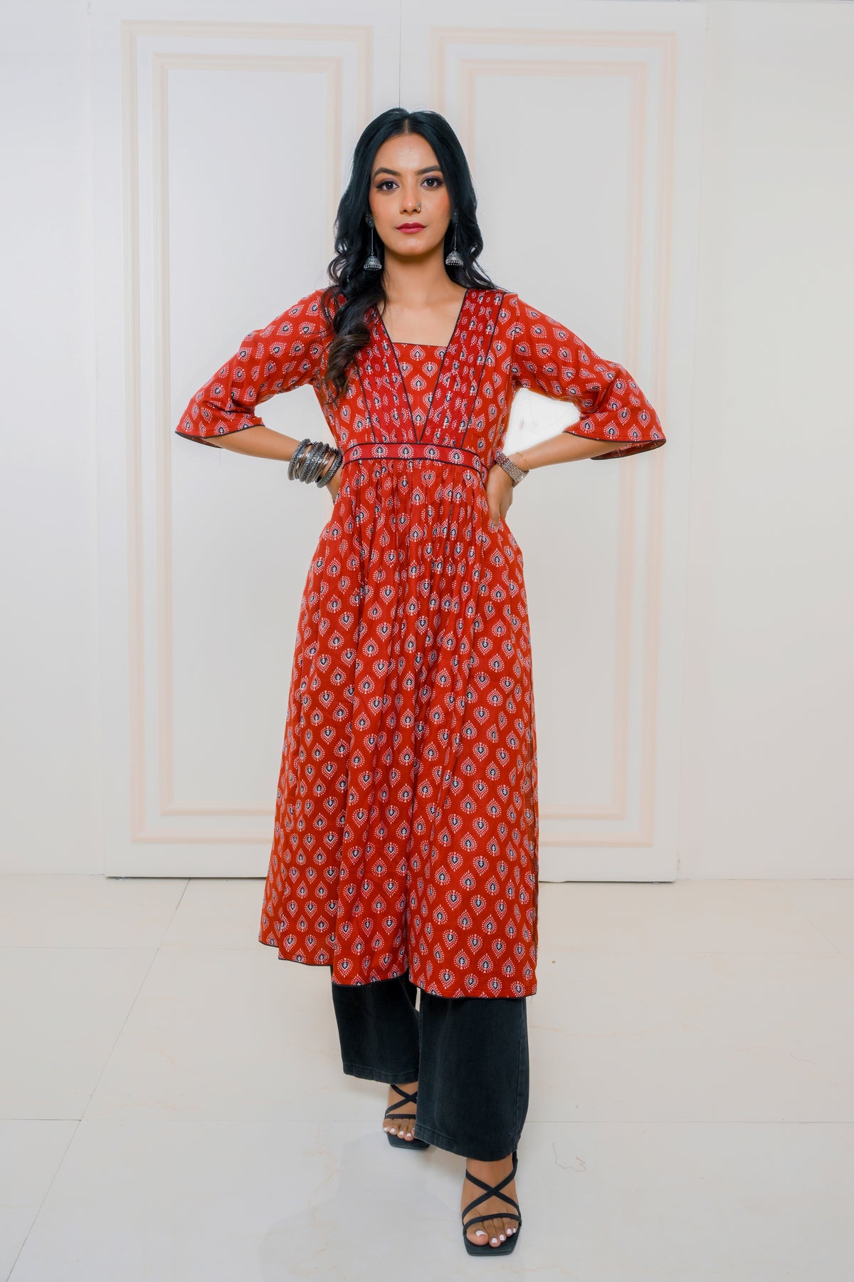 Scarlet Slit Kurti