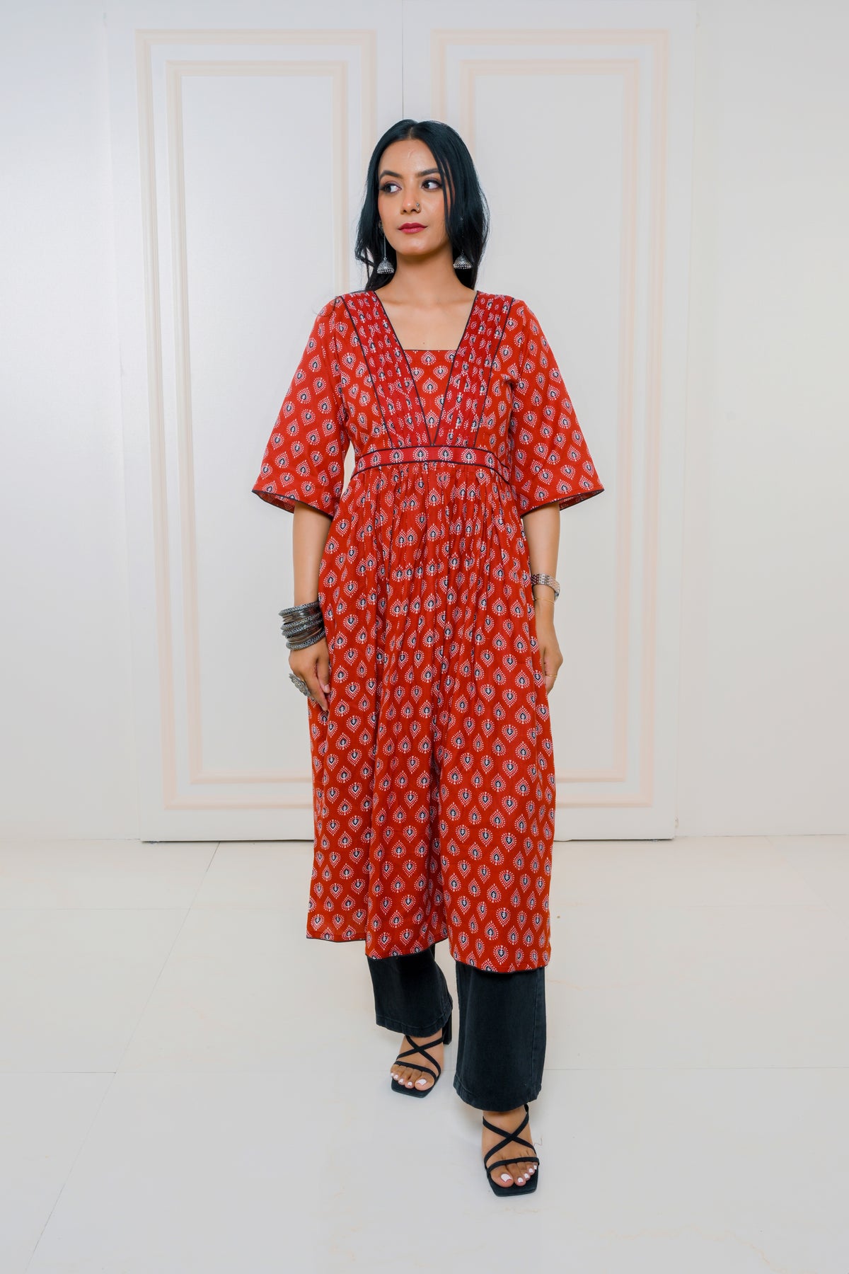 Scarlet Slit Kurti