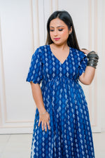 Blue Ink High Slit Kurti