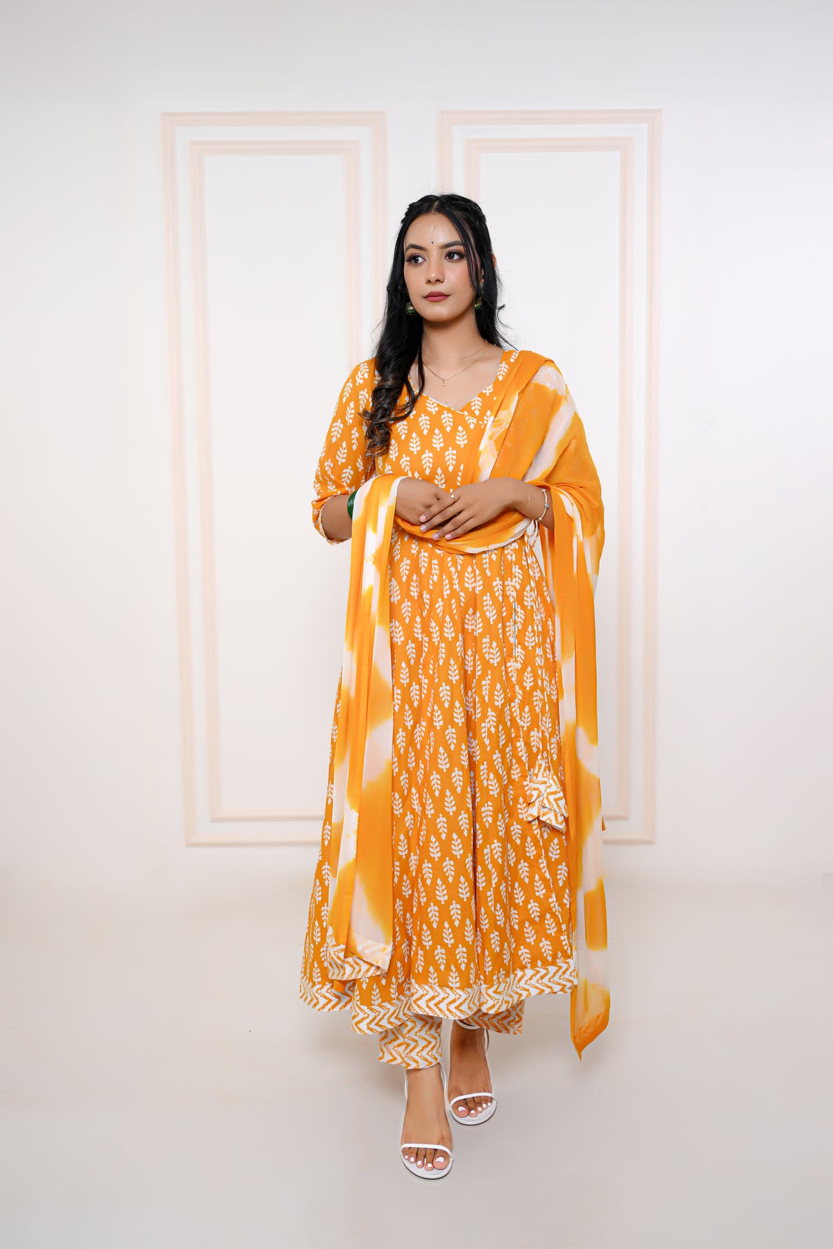 Noor Side Slit Angarkha Suit Set