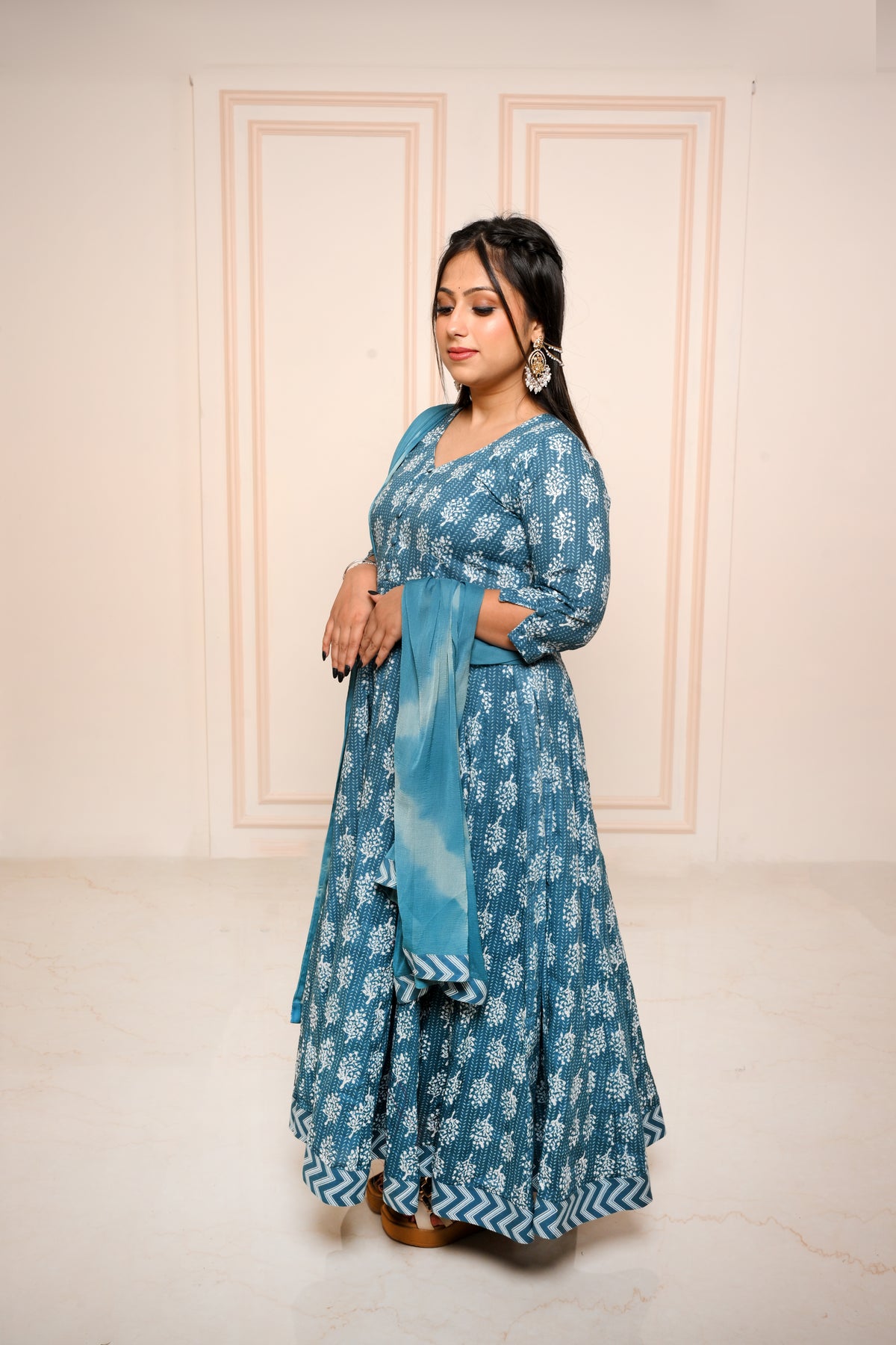 Meher Front Slit Suit Set