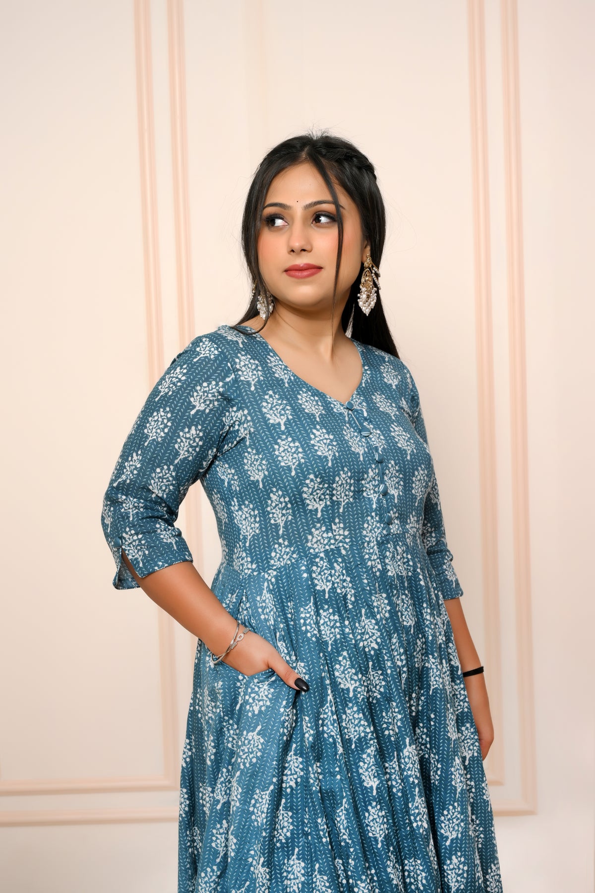 Meher Front Slit Suit Set