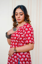 Scarlet Slit Kurti